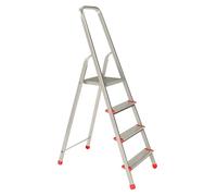 Escabeau simple en aluminium, 4 marches, hauteur 137 cm - ALVE Eurostyl