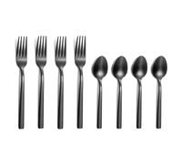Escade Satiné - Lot de 4 cuillères moka et 4 fourchettes à gâteau