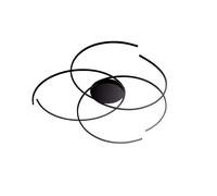 Escale Space ⌀ 100 cm Deckenleuchte, noir