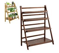 Escalier à Fleurs,Support Pliable Pour Pot Fleurs,éTagèRe Plantes Bambou | PréSentoir Pots,éChelle Jardin IntéRieure ExtéRieure,Support Bois Naturel,Pour Balcon,Terrasse,Porche,Rangement