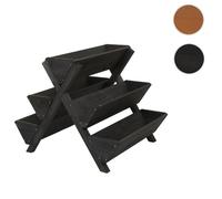 Escalier à plantes HWC-O15 avec 5 bacs, 56x56x70 cm bois MVG, anthracite