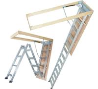 Escalier de grenier pliable en aluminium - Escalier de grenier réglable et portable pour le plafond