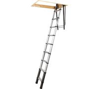 Escalier de grenier télescopique, longueur réglable 2,3 - 2,7m, aluminium