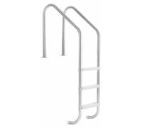Escalier de piscine en acier inoxydable SucceBuy, modèle 3 marches avec double rampe, marches antidérapantes, échelle de sécurité pour faciliter l'accès et la sortie des piscines encastrées d'une haut