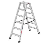 Escalier double en aluminium Hailo, modèle Master D100, avec 2 sections de 6 échelons