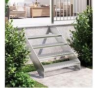 Escalier en caillebotis - ESTINK - A155679 - Acier galvanisé - Antidérapant - 80x24x7 cm