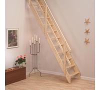 Escalier escamotable BPS® Deluxe Extra Large | Haute résistance | Conception peu encombrante | Charge maximale de 250 kg | Main courante | Hauteur du sol à l'étage supérieur : jusqu'à 2,83 m