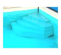 Escalier piscine Cybele Hauteur = 1.20 m + 2 mains courantes