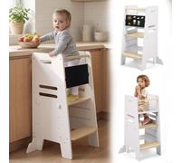 Escalier pour enfants - Stabilité - Découverte autonome - Construction robuste - Hauteur : 99 cm - Couleur : marron