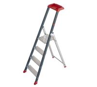 Escalux - Escabeau en aluminium Professionnel 4 marches haut. travail 2,80 m - PROLUX PLUS