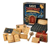 Escape game calendrier Avent, 24 énigmes mystère aventure puzzle adulte | 24 énigmes escape game, accessoires aventure, puzzle mystère, adulte