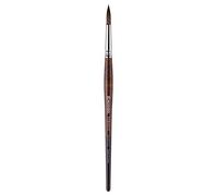 Escoda Pinceau d'artiste à Manche Court Pointu Rond, Naturel, Taille 12