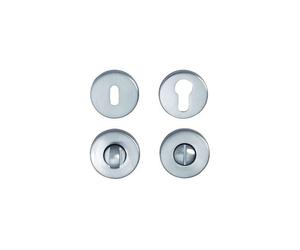 Escutcheons ronds CADAP - Paire, finition chromé mat, laiton