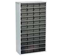 ESD raaco 1248-01 ESD steel box (L x W x H) 306 x 150 x 552 mm No. of compartments: 48 incl. PG cable Content 1 pc(s)