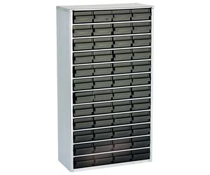 ESD raaco 1248-01 ESD steel box (L x W x H) 306 x 150 x 552 mm No. of compartments: 48 incl. PG cable Content 1 pc(s)