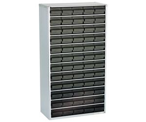 ESD raaco 1260-00 ESD steel box (L x W x H) 306 x 150 x 552 mm No. of compartments: 60 incl. PG cable Content 1 pc(s)