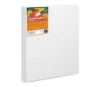 ESENG® Grand carton à peindre, 8 pièces, 60 x 80 cm, 100% coton, épaisseur 4 mm, 280 g/m², jeu de panneaux de toile, carte de peinture pour peintures acryliques, peintures à l'huile