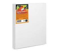 ESENG® Lot de 10 toiles à Peindre - 30x40 cm | 12x16 pouce - 100% coton sans Acide, Canvas, Panneaux de Peinture sur Toile, Pour acrylique, huile, tempera et gouache