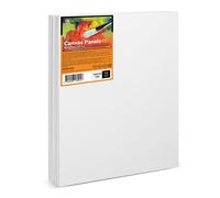 ESENG® Toile à peindre Grande, 10 pièces, 50x70 cm, 100% coton, 4mm d'épaisseur, 280g/m², Canvas Panel Set, carton à peindre pour peinture acrylique, peinture à l'huile