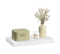 eSituro Étagère Murale, Étagère Flottante,Blanc,30x22.9x3.8cm, MDF 1er | avec Support Invisible, pour Chambre, Salon, Bureau, Cuisine