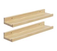 eSituro Étagère Murale, Étagère Flottante,Chêne,40x10x4cm, Bois 2er