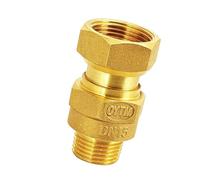 esmen UAE Clapet Anti-Retour en Laiton pour Compteur d'eau, vanne unidirectionnelle Tout cuivre 3/4", 1", 1¼" pré/Post Compteur, Haut débit Raccord Rapide(3/4'' B)