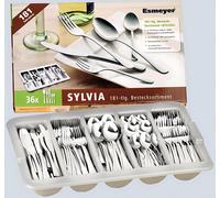 Esmeyer® 156-065 Set économique Sylvia, acier inoxydable 18/0, poli miroir, 181 couverts pour 36 personnes