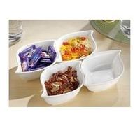 Esmeyer 302-071 dans coffret cadeau 4 pièces set jolie bols en dimensions? env. 16 x 10 x 4 cm, porcelaine, blanc G