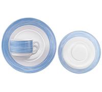 Esmeyer 415-095 Lot de 36 pinceaux en Verre trempé Bleu avec décor coloré en Bleu. Fabriqué en Europe, matériau durci ; Robuste