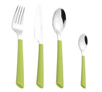 Esmeyer Jane - Service de 24 Couverts Jane, INOX 18/0 Poli, Manches en Plastique Couleur : Vert