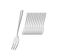 Esmeyer - Fourchette à gâteau Stockholm - Acier inoxydable - Lot de 12