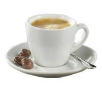 Tasses de bistro Espresso - Esmeyer - Set de 6 - Porcelaine - Blanc