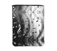 ESNAIUVCD Housse de protection pour livre de poche imprimée notes de musique en tissu lavable avec fermeture éclair - Cadeaux pour amateurs de livres