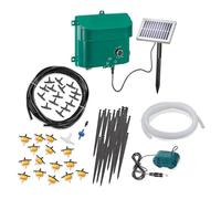Esotec 101100 Kit complet d'arrosage/Système d'irrigation solaire complet avec 15 goutte-à-goutte