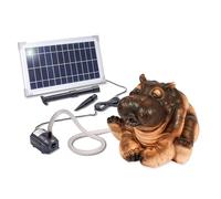 esotec 101660 Kit gargouille solaire avec pompe solaire, statue de jardin, pompe submersible, fontaine de jardin, fontaine de jardin, fontaine extérieure, hauteur : 26 cm
