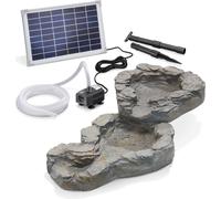 esotec Kit de cuvettes de cours d'eau en 2 parties avec pompe solaire pour étang de jardin 101308