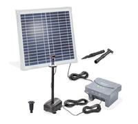 Kit pompe de bassin solaire esotec 15/550 LED avec accumulateur LiFe 12,8V/4Ah 101937