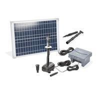 Kit pompe de bassin solaire esotec 25/700 LED avec accumulateur LiFe 12,8V/6Ah 101938