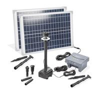 Kit pompe de bassin solaire esotec 50/1400 LED avec accumulateur LiFe 12,8V/7,8Ah 101939