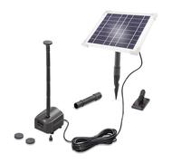 esotec Kit pompe de bassin solaire 6/230, pompe d'arrosage 230/h, LiFePo4, piquet de terre, module solaire 6W, fontaine solaire de bassin de jardin, jeu d'eau pompe de fontaine, extérieur, 101933