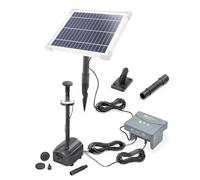 Kit pompe de bassin solaire esotec 6/230 LED avec accumulateur LiFe 6,4V/4Ah 101935