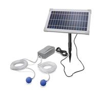 Esotec Pro 101845 Aérateur de bassin solaire professionnel 8 W 200 lh Air - Panneau solaire extra large pour une meilleure fonction - Aération pompe à oxygène pour bassin de jardin Pompe à air Pompe