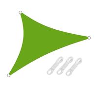 ESOYAWE Extérieur Jardín Auvents Voile D’ombrage Imperméable Anti-UV Toile Ombrage Triangulaire 3x3x3 4x4x4m, avec Corde, Indéchirable Filet D'ombrage pour Patio/Serre/Pergola/Pet House(Green,3x4x5m)
