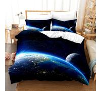 Espace Plan¿¿Te Housse De Couette X Ado X Cm Avec Deux Taies D'oreiller X Cm Polyester-Coton Housse De Couette Moelleux Parure De Lit
