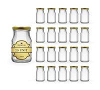 Espirito Rebelde 20 Pots de Conservation en Verre 100 ml avec Couvercle | Bocaux Alimentaire pour Sauce Tomate, Confiture, Miel