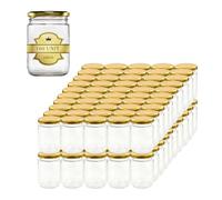 Espirito Rebelde Pack de 100 Pots à Confiture en Verre Vides 240 ml- Bocaux en verre, Bocaux pour Conserves et Confitures, Pot a Miel en Verre, Pot a Yaourt, Pot Sauce- Marriage