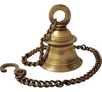 eSplanade - Cloche suspendue en laiton avec chaîne | Cloche suspendue en laiton | Décoration d'intérieur | Décor de porte | Accessoires Pooja…