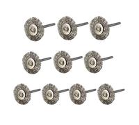 EsportsMJJ 10Pcs 22Mm Acier Brosse À Roue Métallique Pour Outils Rotatifs Dremel