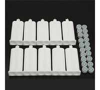 EsportsMJJ 10Pcs 50ml Résine Epoxy Pistolet Adhésif Cartouche 1:1 Ratio Distributeur avec 20pcs Pistons