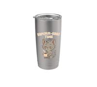 Espurr-Esso Time Coffee Cat fatigué des chats drôles design Gobelet isotherme en acier inoxydable double paroi